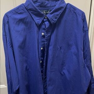 Ralph Lauren Men's Deep Blue Casual Shirt